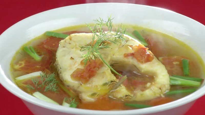 Snakehead fish soup with fermented rice