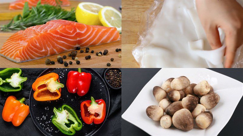 Ingredients for the 4 ways to make fried pho