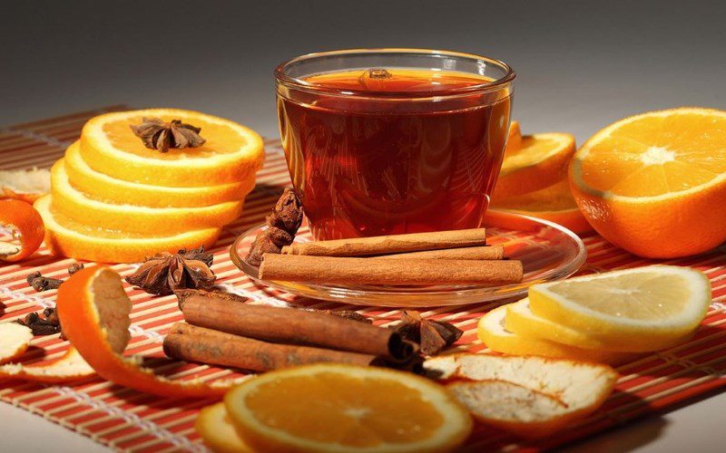 Orange cinnamon tea