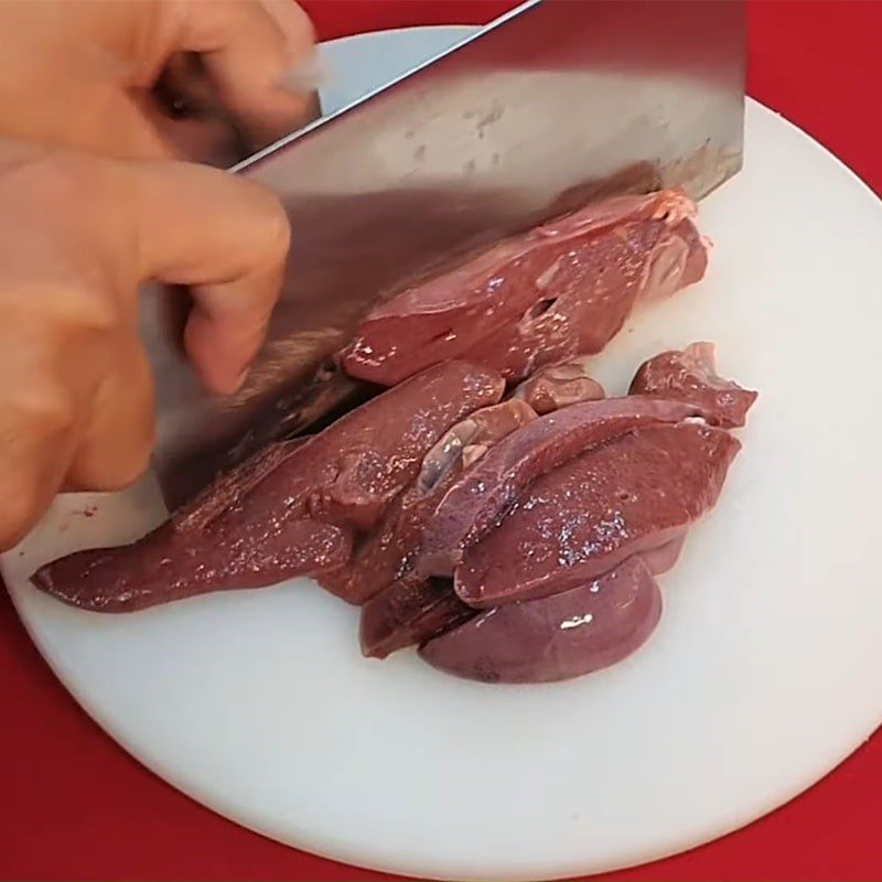 Step 1 Prepare and marinate pig liver Garlic Fried Liver