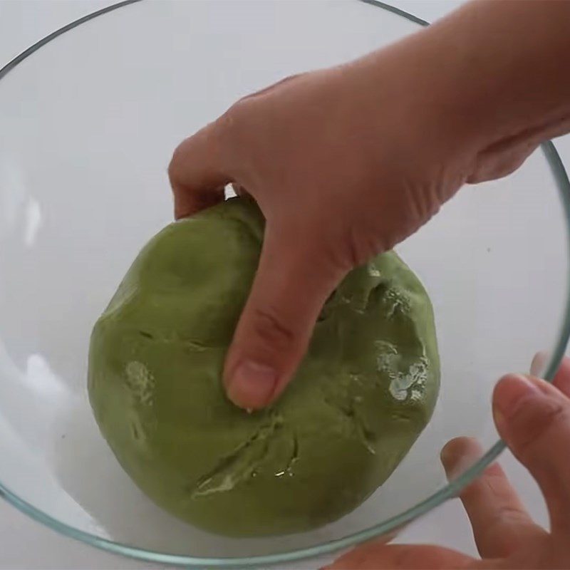 Step 2 Knead with butter and let the dough rise Green tea papparoti