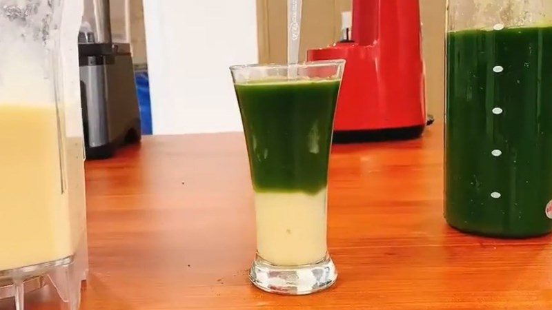 Pennywort and mung bean juice