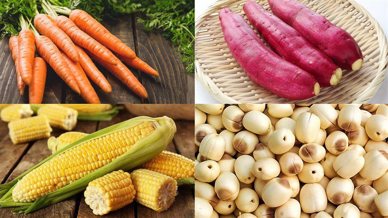 Ingredients for vegetable dashi broth