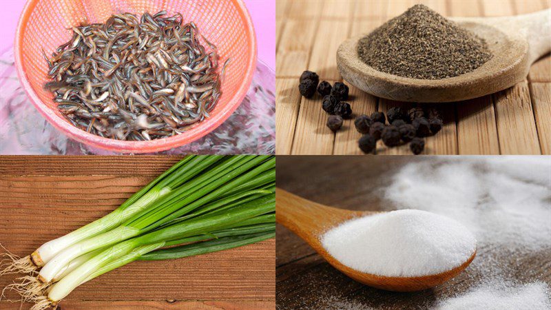 Ingredients for the dish Bến Tre coconut leaf cake