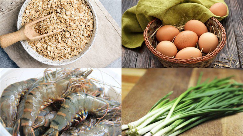 Ingredients for oatmeal cake