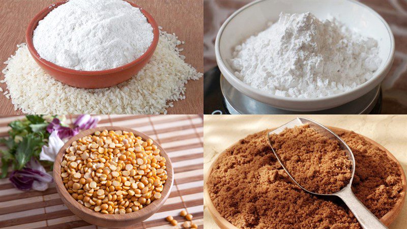 Ingredients for coconut milk bread