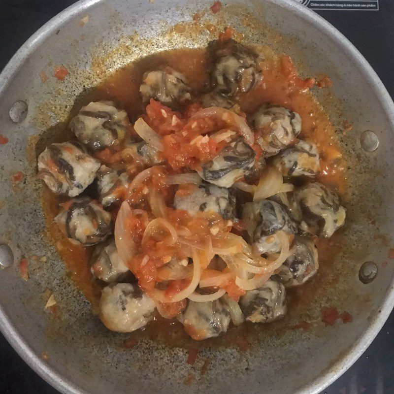 Step 4 Making fried fish cakes with tomato sauce Fried fish cakes with tomato sauce