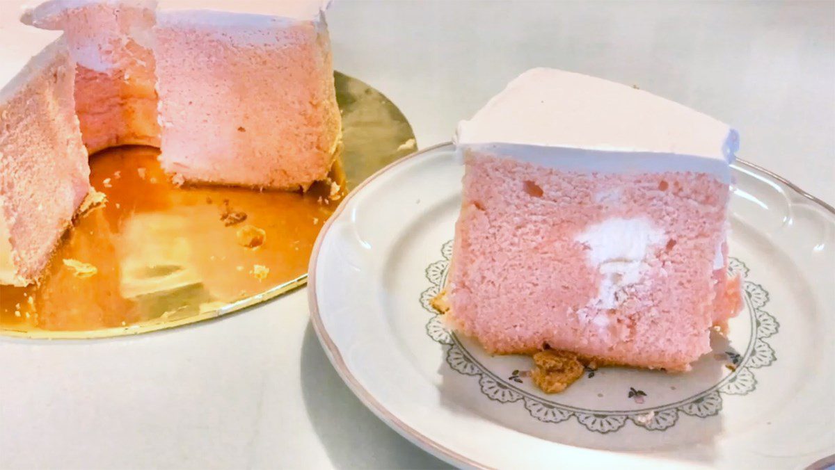 Rose chiffon cake