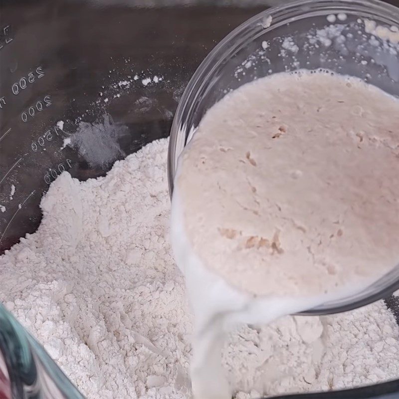 Step 2 Mixing the dough for Coconut Milk Bread