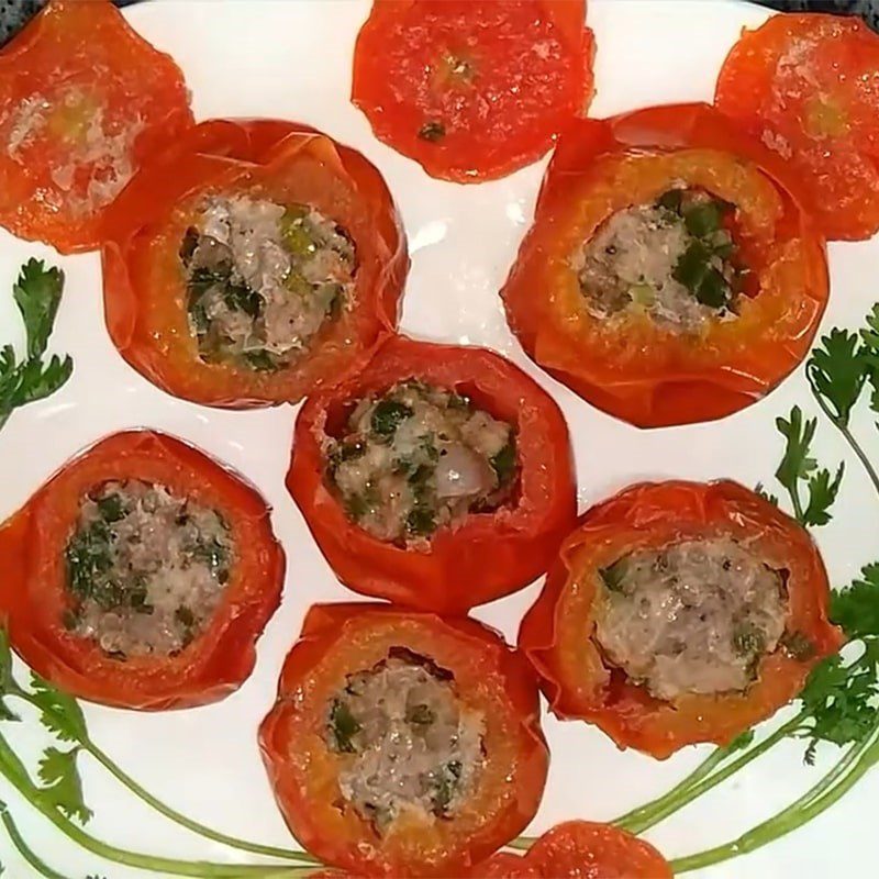 Step 5 Final Product Steamed Stuffed Tomatoes