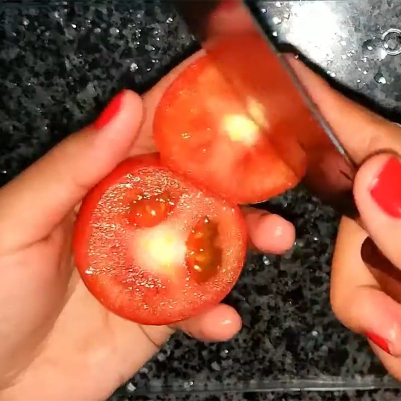 Step 2 Prepare tomatoes Stuffed tomatoes steamed