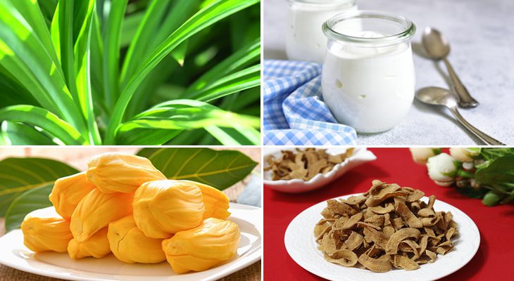 Ingredients for the dish yogurt with jackfruit and pearls