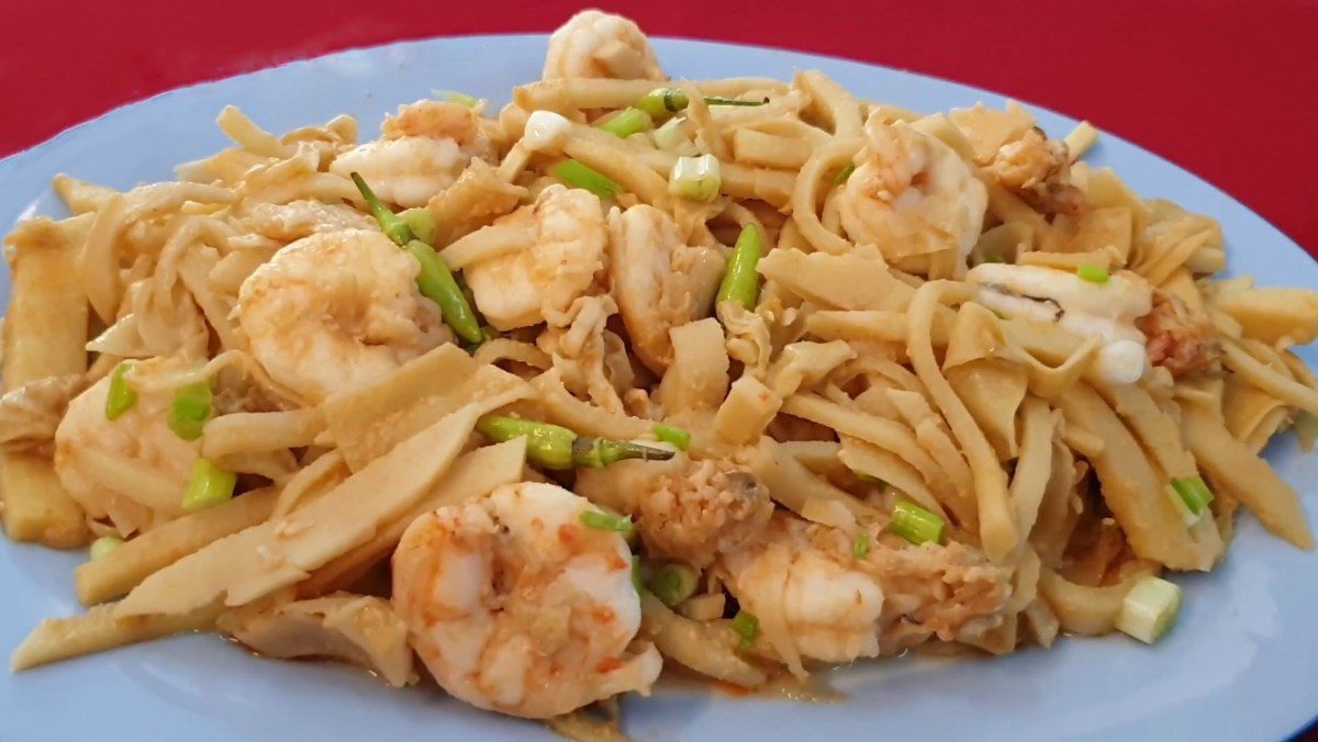 Stir-fried shrimp with bamboo shoots