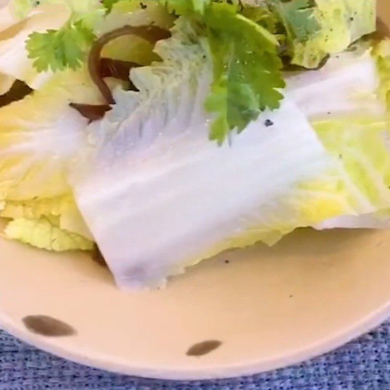 Step 4 Final Product Stir-fried Napa Cabbage with Black Fungus