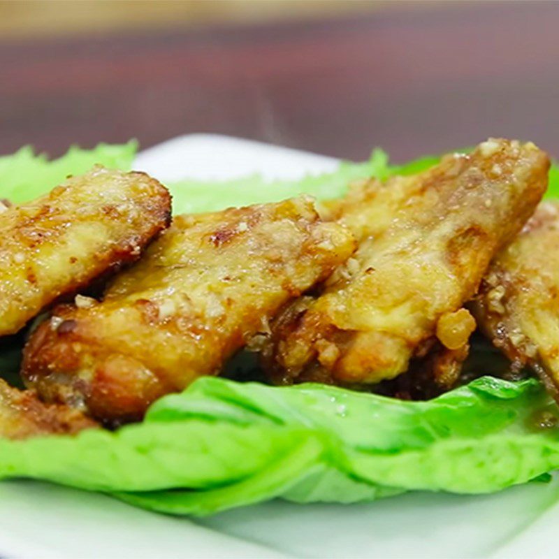 Step 4 Final product Fried chicken wings with fish sauce