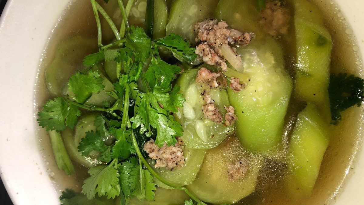 Fresh Shrimp Bitter Melon Soup with Chinese Bitter Melon