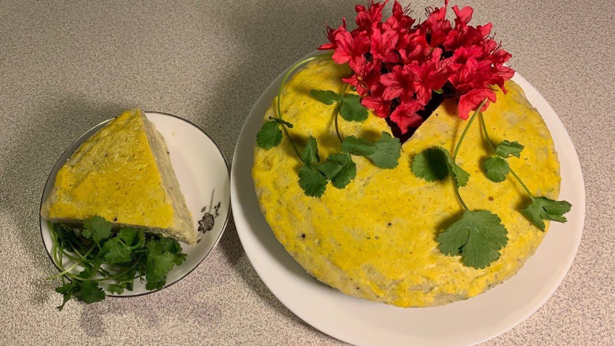 Steamed Mackerel Fish Cake with Egg