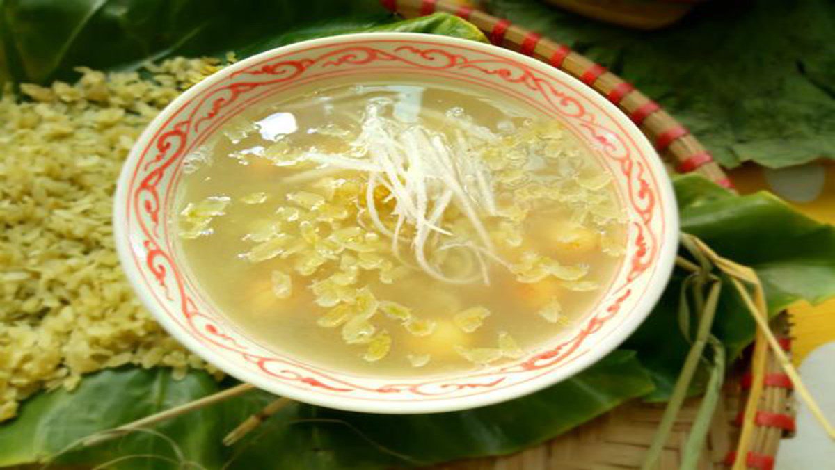 Lotus Seed Pudding with Young Sticky Rice