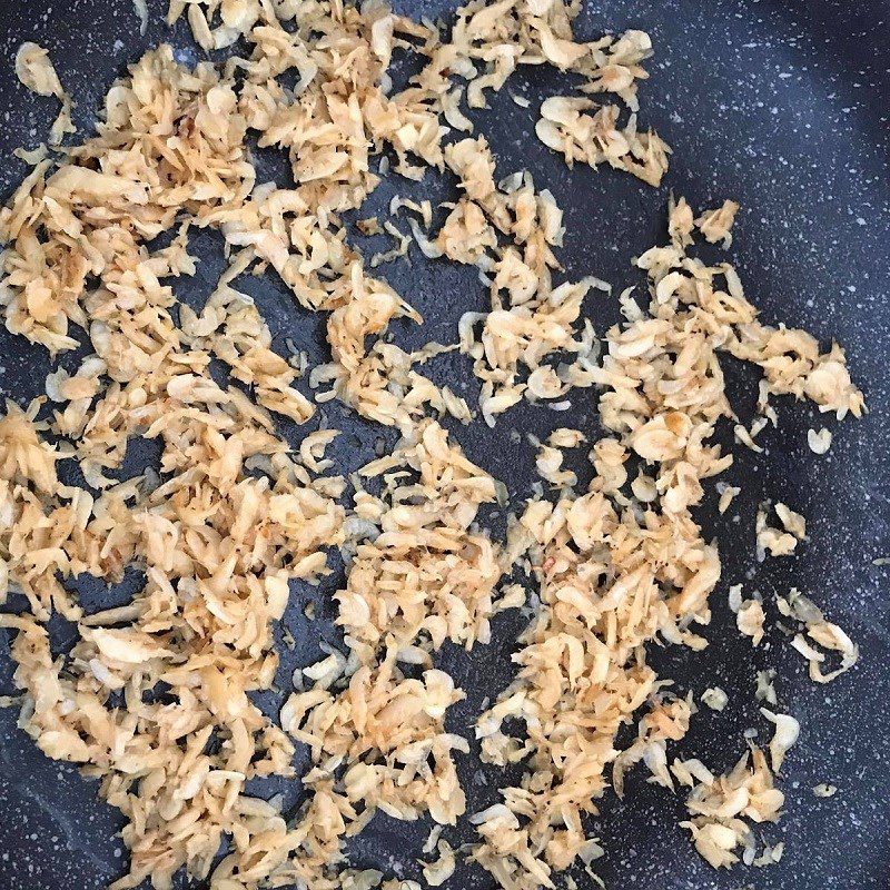 Step 3 Frying Shrimp Paste Fried rice served with shrimp paste