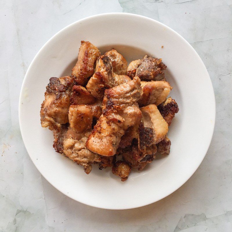 Step 2 Fry the ribs Sweet and sour tamarind ribs