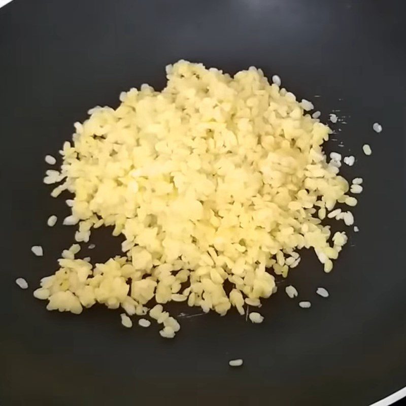 Step 2 Prepare Mung Beans Fried Sticky Rice Cake with Coconut and Mung Bean Filling