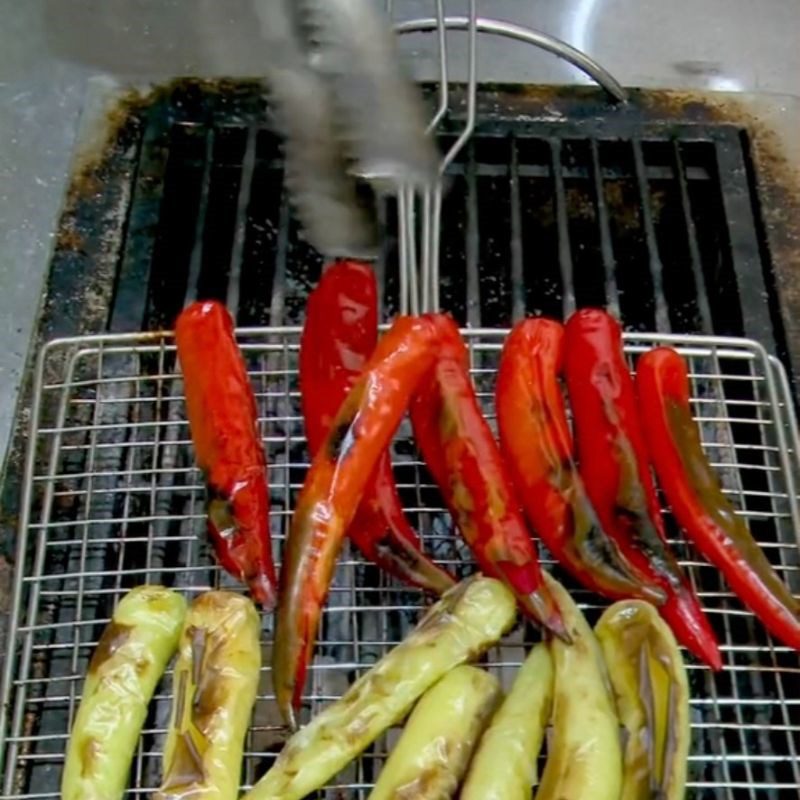 Step 1 Prepare ingredients for Chicken dipping sauce with salted bell pepper