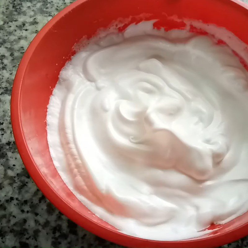 Step 1 Whip egg whites for Coconut Milk Sponge Cake