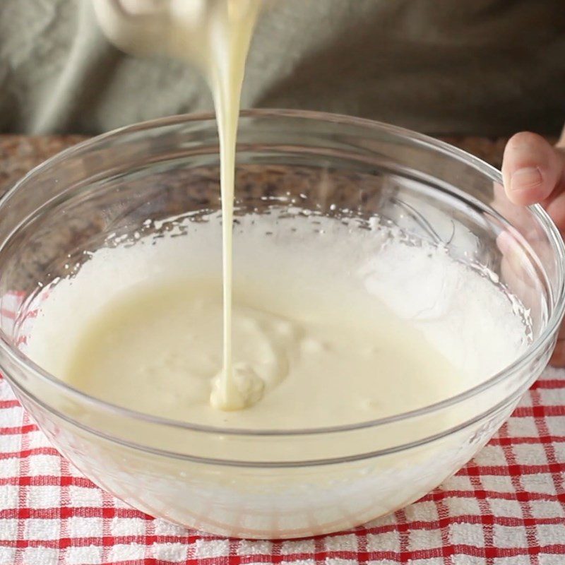 Step 2 Whisking eggs for chocolate brownie cookies without flour