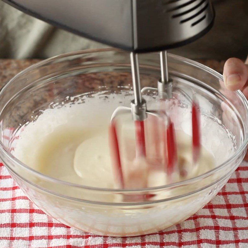 Step 2 Whisking eggs for chocolate brownie cookies without flour