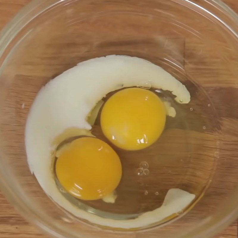 Step 2 Beat eggs and melt butter Green Tea Madeleine Shell Cakes