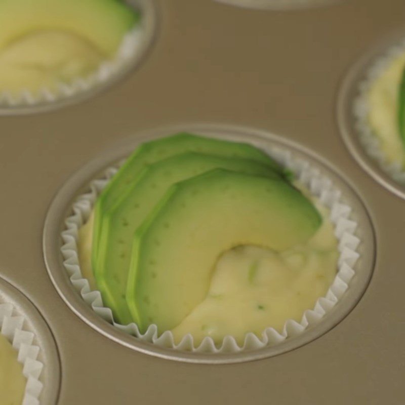 Step 4 Pouring into molds and baking Lemon butter muffin