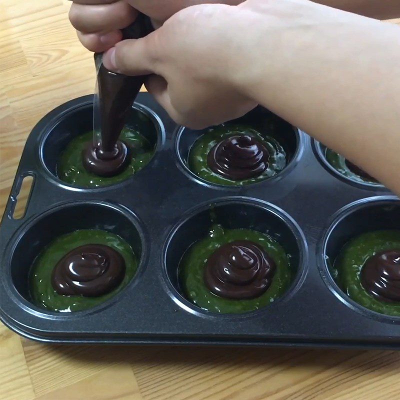 Step 3 Pour into Molds and Bake Chocolate Madeleine