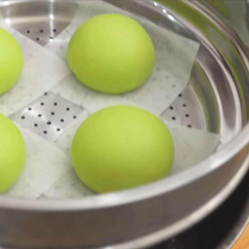 Step 6 Steaming the Butter-filled Buns