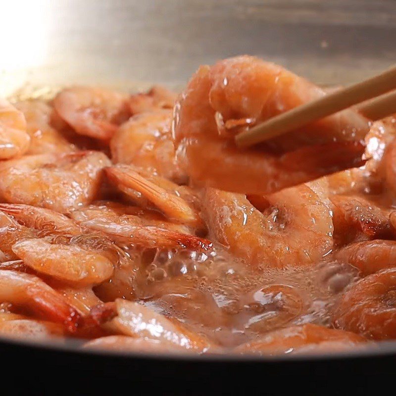 Step 3 Completion Shrimp cooked in coconut milk