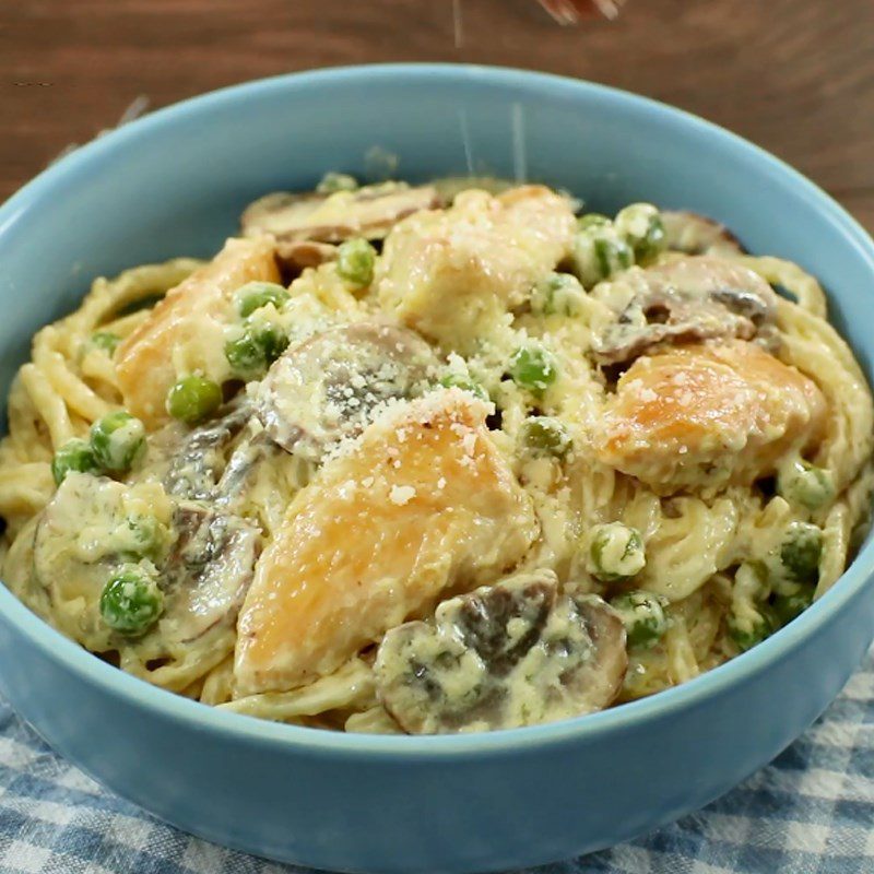 Step 5 Completion Creamy Mushroom Chicken Pasta