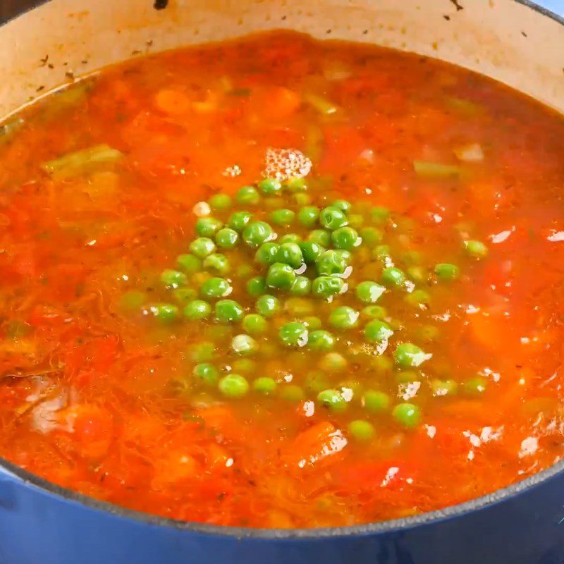 Step 4 Completion Mixed vegetable soup