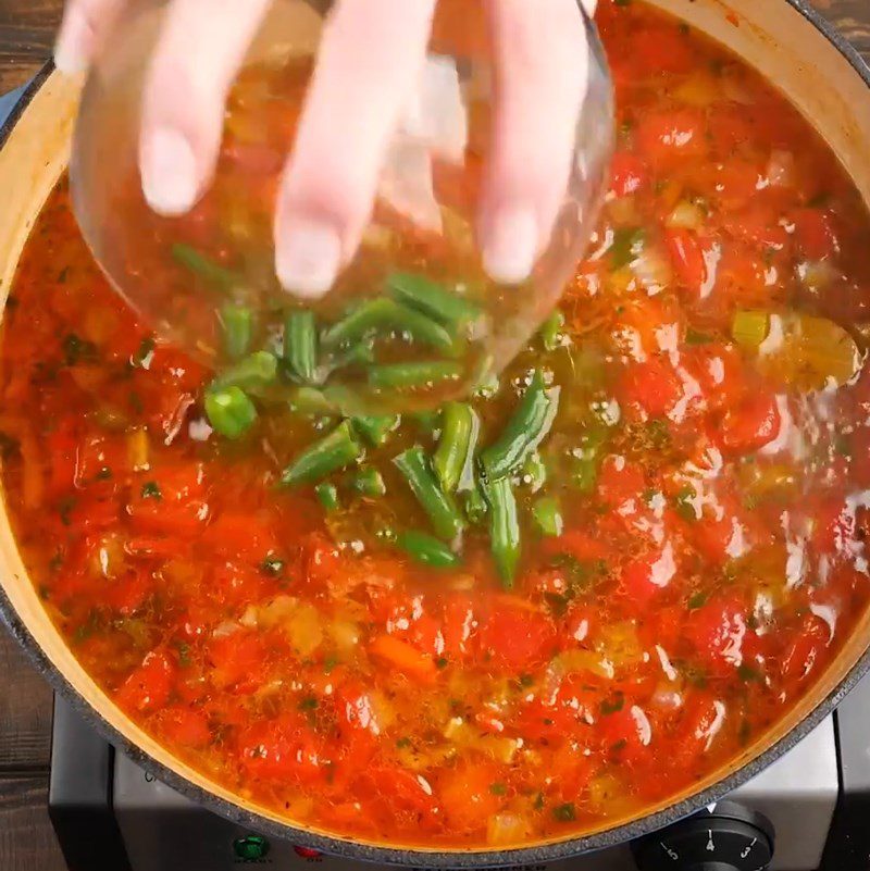 Step 4 Completion Mixed vegetable soup