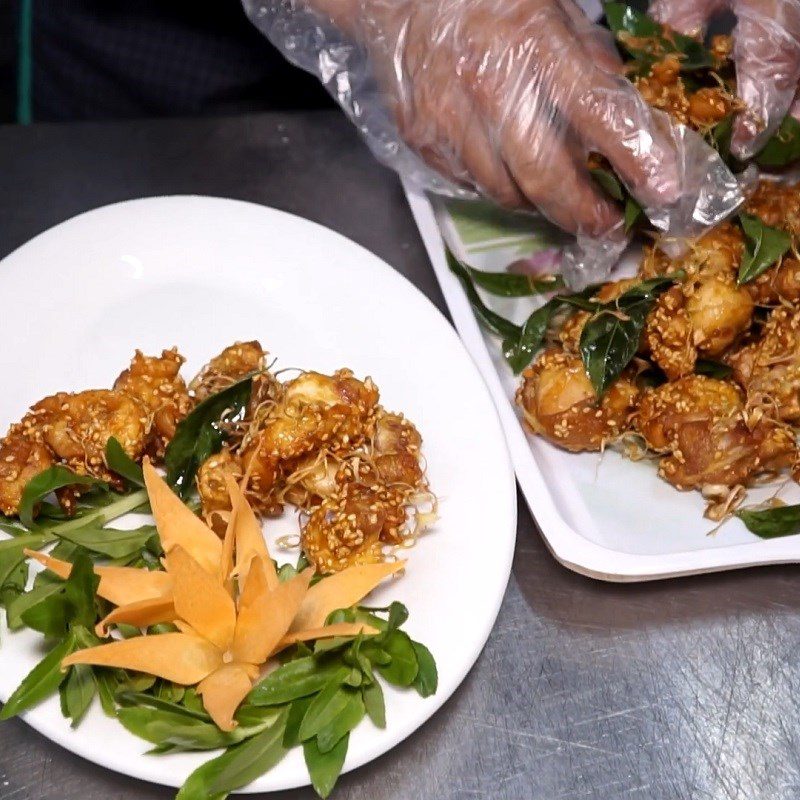 Step 4 Completion Fried Rabbit with Sesame