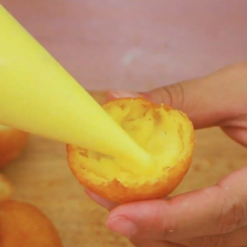 Step 4 Finishing Fried Durian Cream Puff