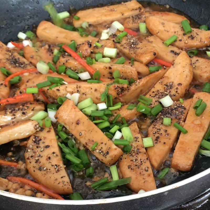 Step 3 Fish Braise Fish cake braised with pepper