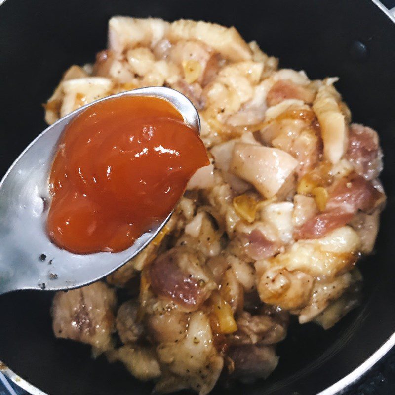 Step 3 Braised Meat with Oyster Sauce