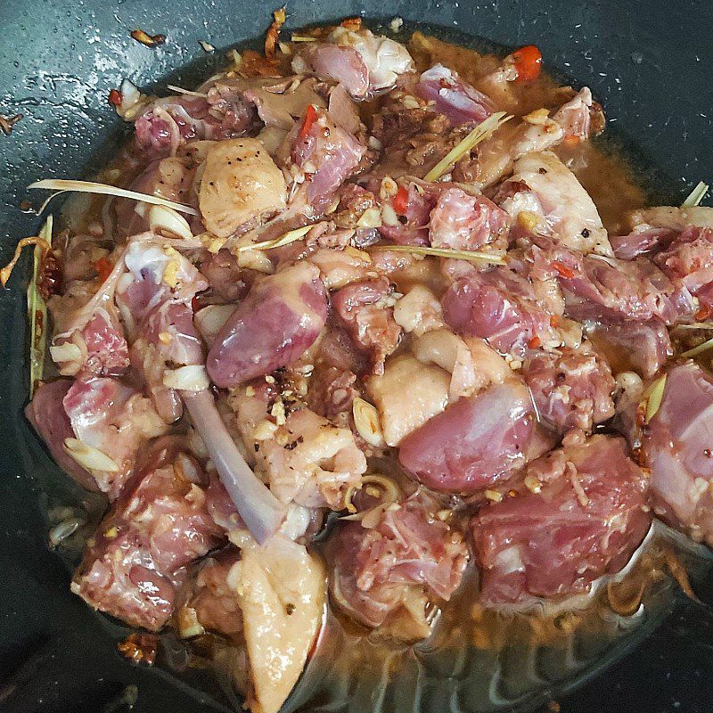 Step 4 Duck Braise Duck with Lemongrass and Chili