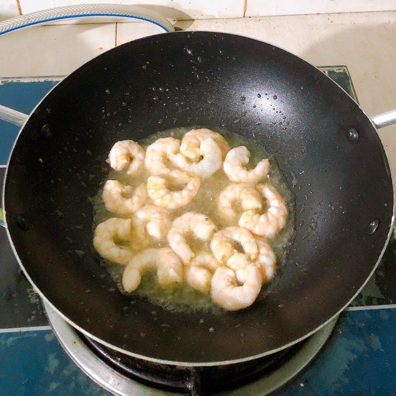 Step 2 Sautéed Bottle Gourd with Shrimp Fresh Sautéed Bottle Gourd with Shrimp