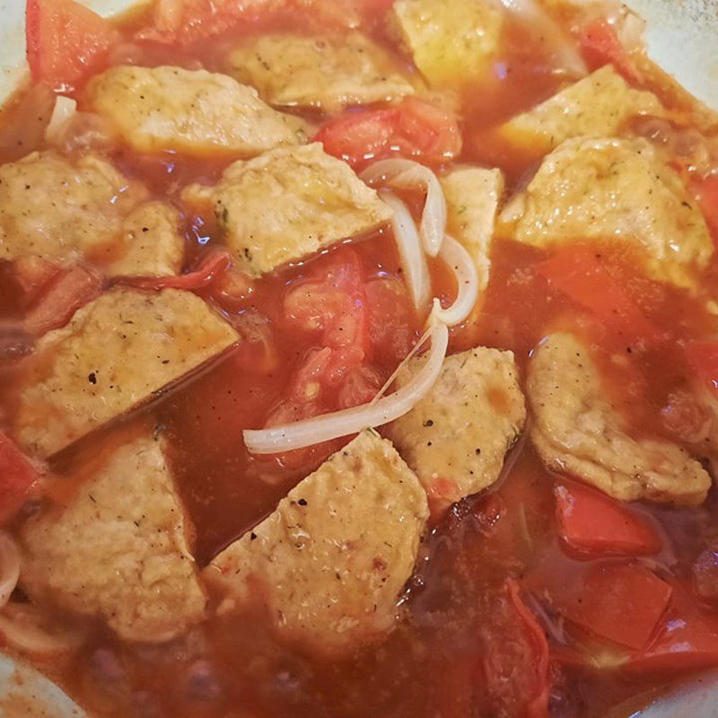 Step 2 Make shrimp fish cake with tomato sauce Shrimp fish cake with tomato sauce