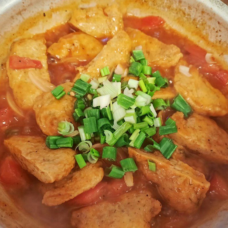 Step 2 Making shrimp and fish cake with tomato sauce Shrimp and fish cake with tomato sauce