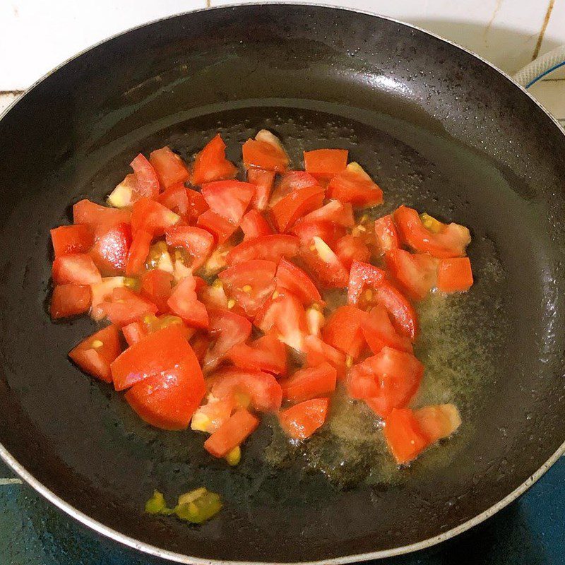 Step 3 Stir-fried okra with tomato Stir-fried okra with tomato