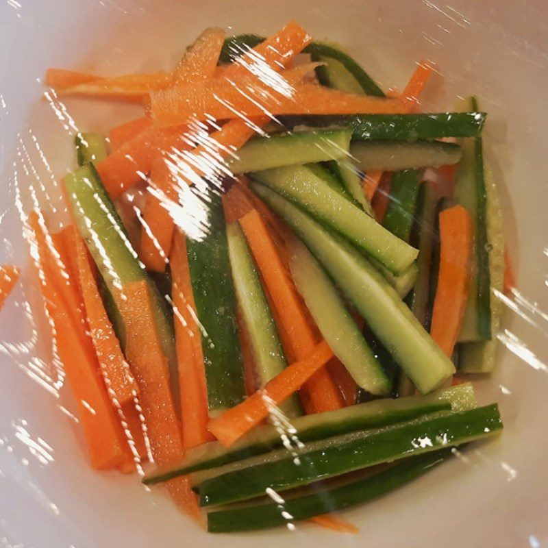 Step 5 Make pickled vegetables to serve Fried pork chop rice