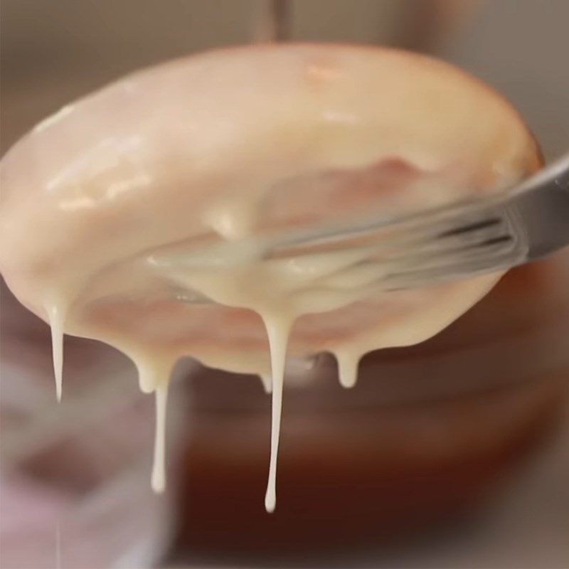 Step 5 Making the glaze Baked donut