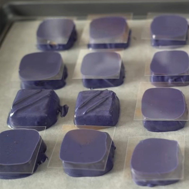 Step 4 Making the Chocolate Coating for Butterfly Pea Almond Cookies