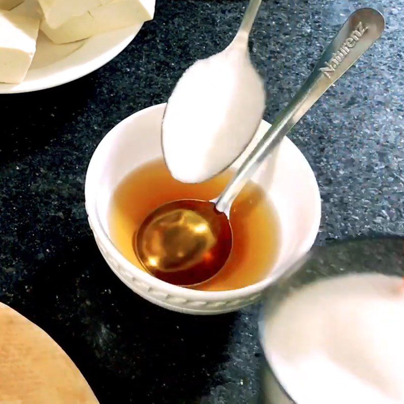 Step 2 Make the Scallion Sauce for Fried Tofu with Scallion Sauce